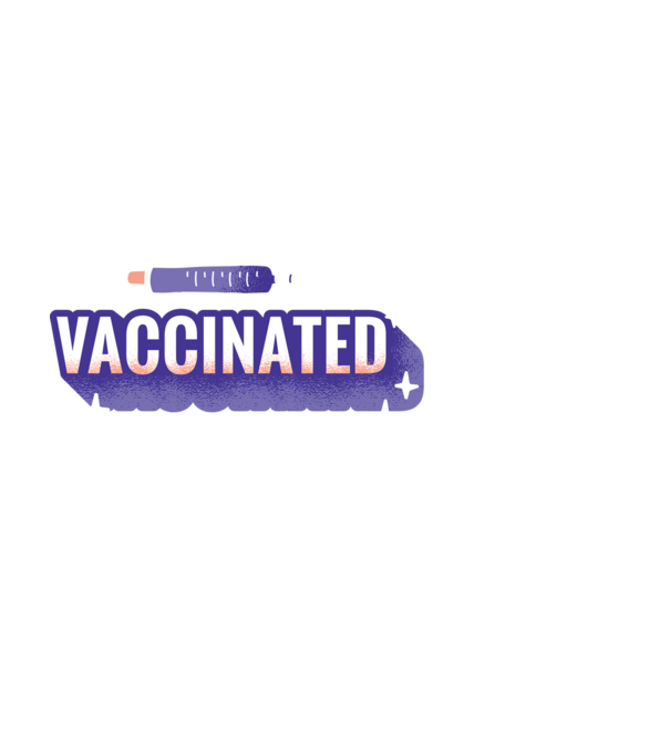 Vaccinat model alb pe tricou