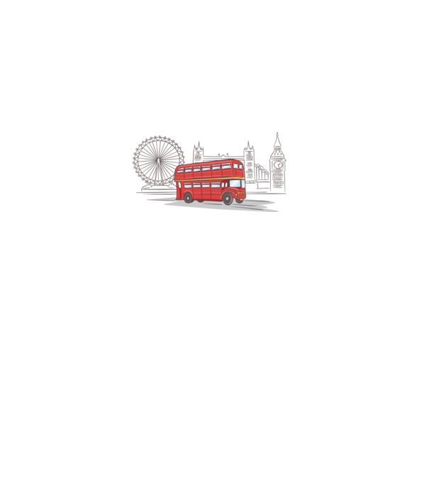 London Bus model nisipiu pe tricou