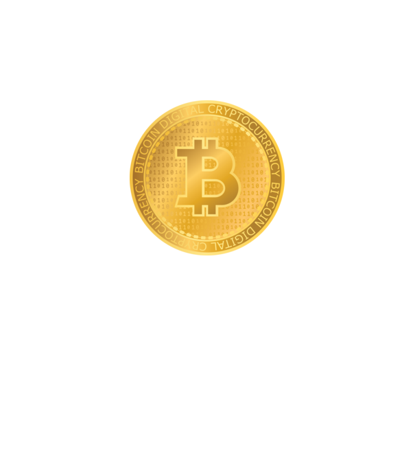 Monedă de aur Bitcoin model negru pe tricou