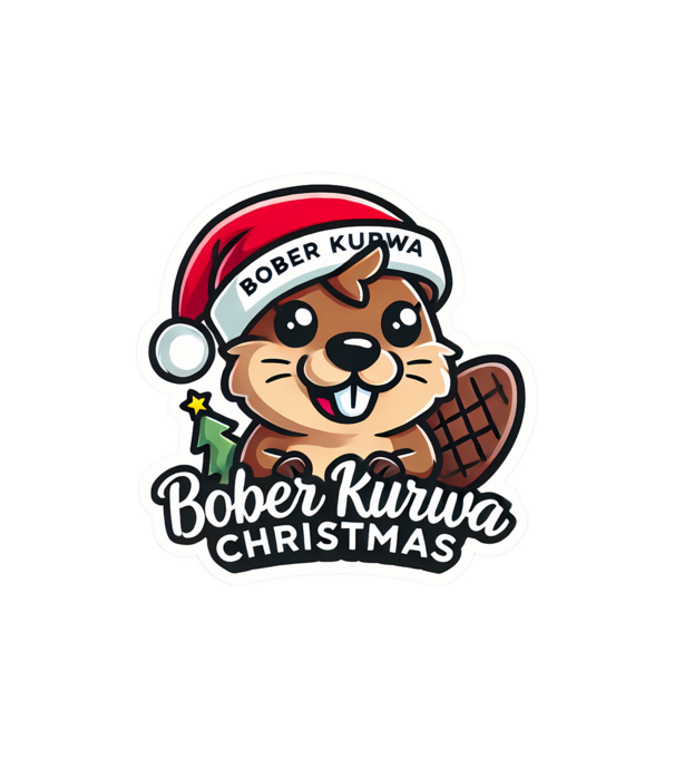 Bober Kurwa Christmas 1 model nisipiu pe tricou
