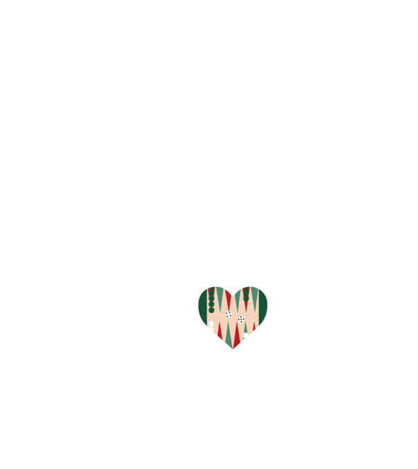 Love Backgammon model negru pe tricou