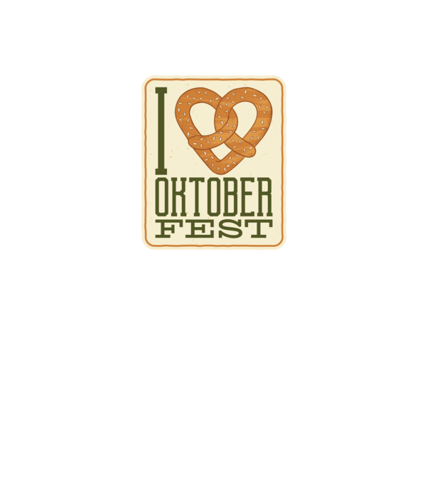 I Love Oktoberfest model negru pe tricou