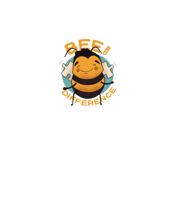 Bee the Difference - Fii tu însuți diferența model gri pe tricou