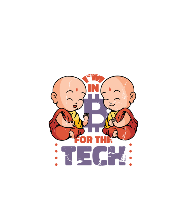 Călugări Buddha Bitcoin model negru pe tricou