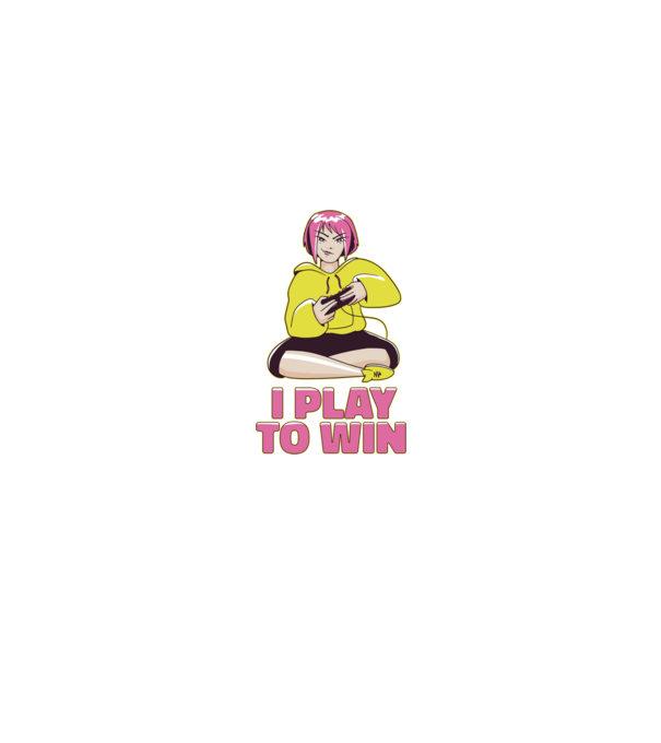 Anime fată Gamer model negru pe tricou