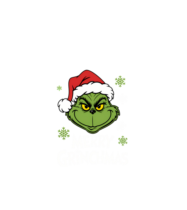 Merry Grinchmas Negru model negru pe tricou