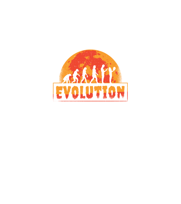 Evoluție Horror model negru pe tricou