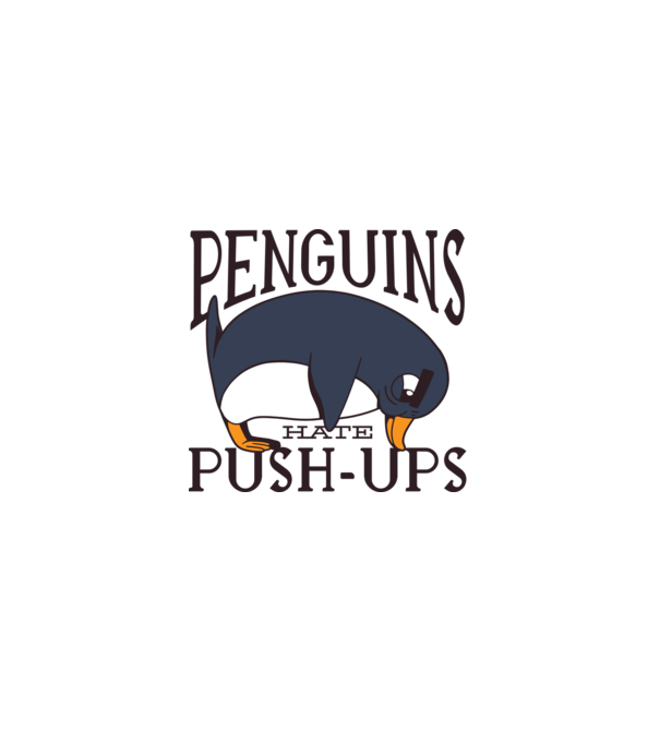 Pinguinii urăsc flotările model turcoaz pe tricou