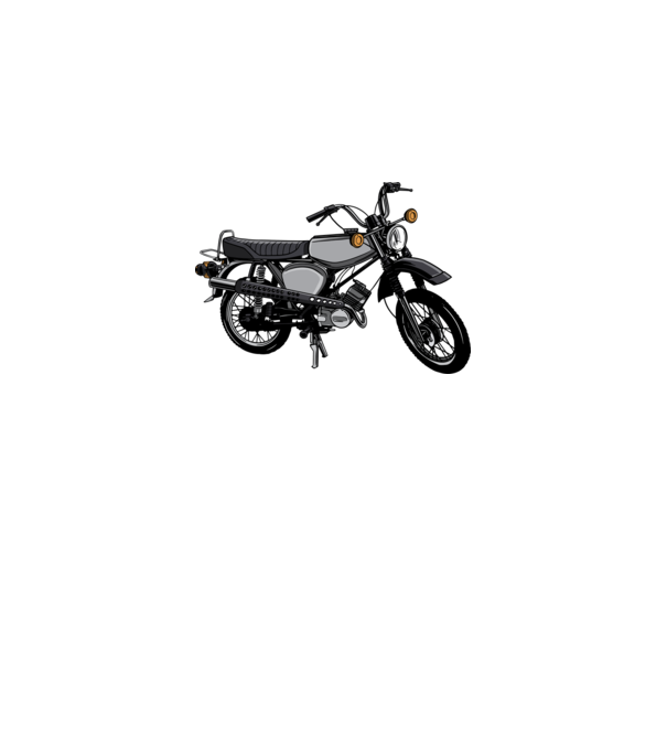 Motocicletă model gri pe tricou