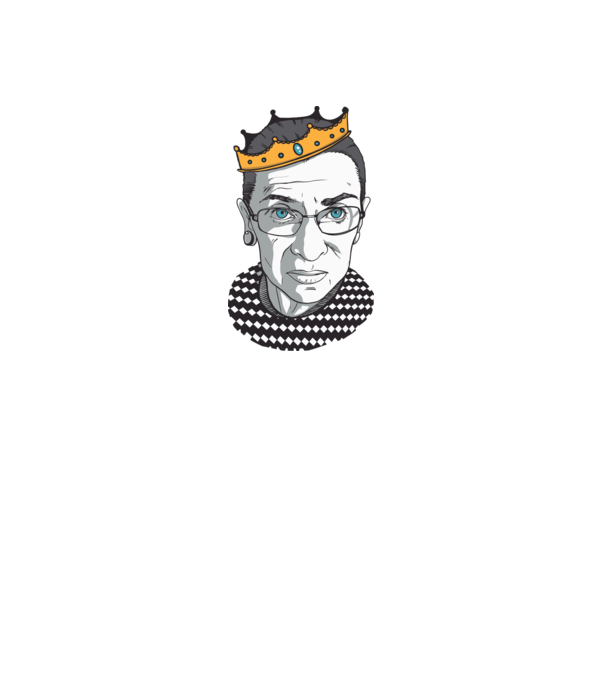 Ruth Bader Ginsburg model gri pe tricou