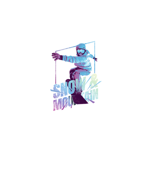 All I need is Snowboard model negru pe tricou