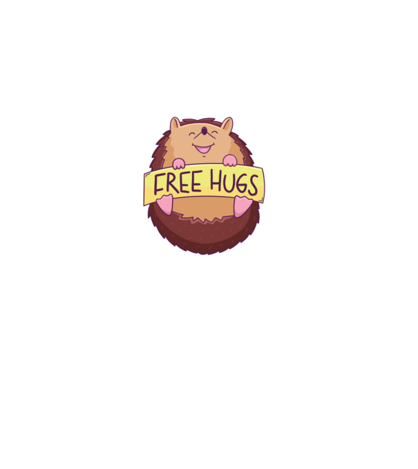 Free Hugs Arici model nisipiu pe tricou