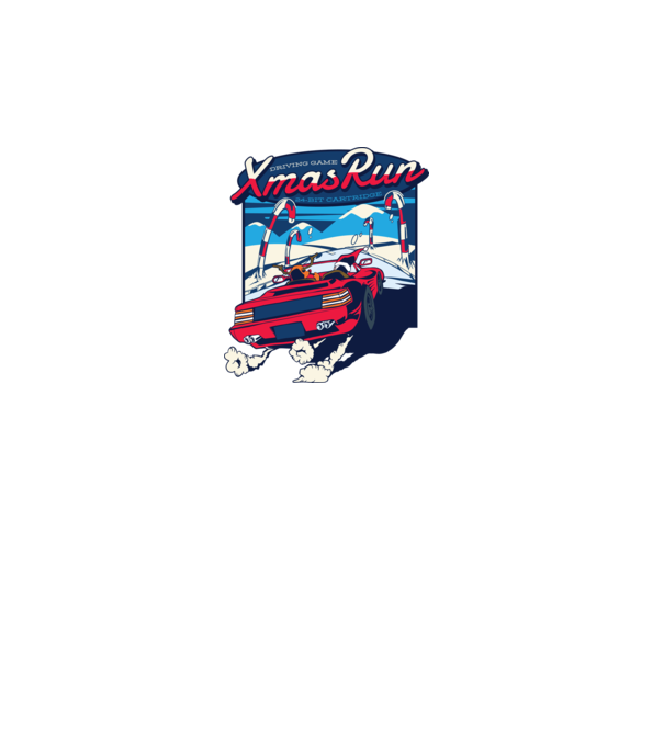 Xmas Outrun Retro Jucărie Crăciun model turcoaz pe tricou