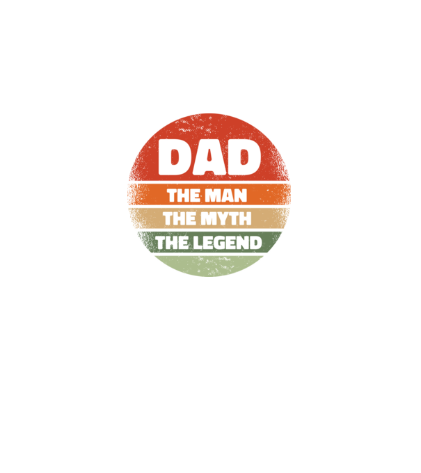Dad The Man The Myth The Legend model negru pe tricou