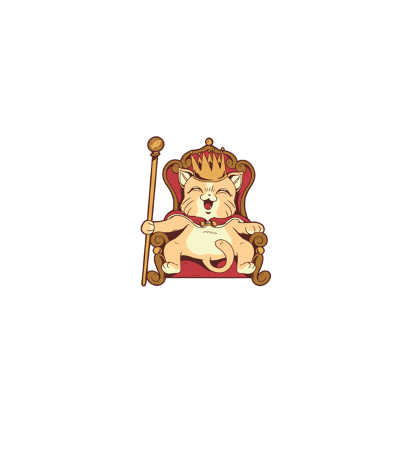 Cat King Pisică rege model liliachiu pe tricou