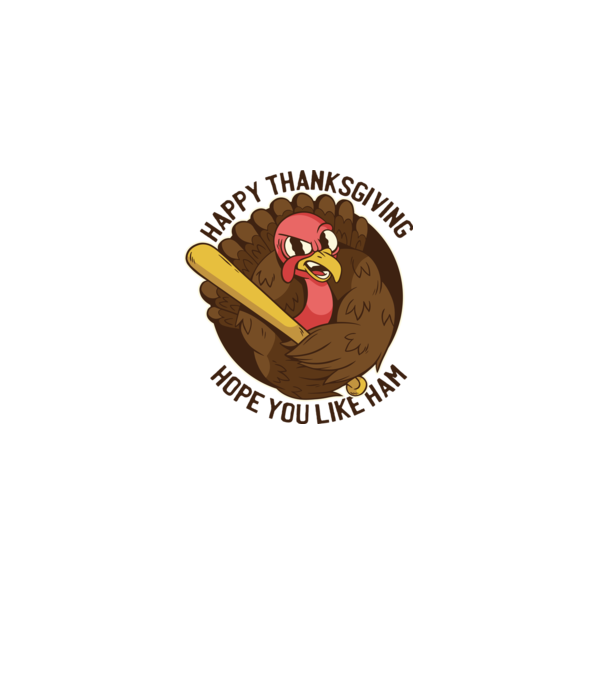 Happy Thanksgiving - Hope you like Ham model gri pe tricou