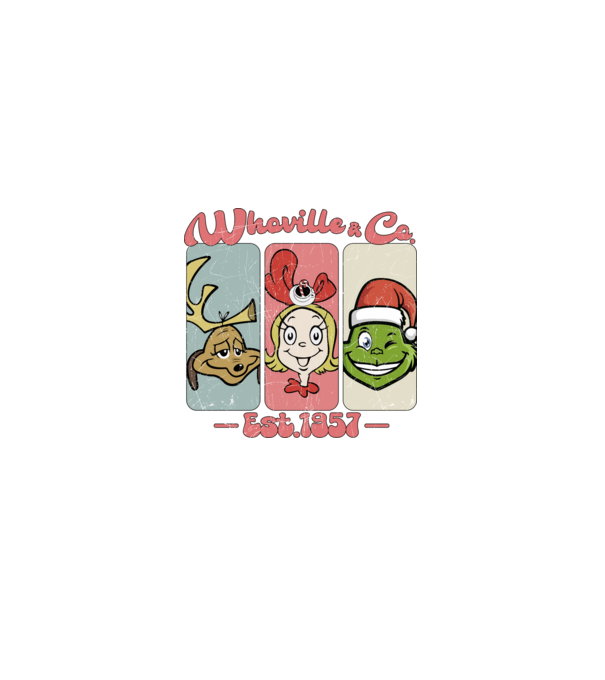Whoville & Co - Grinch model albastru deschis pe tricou