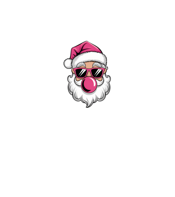 Bubble gum Santa 2 model negru pe tricou