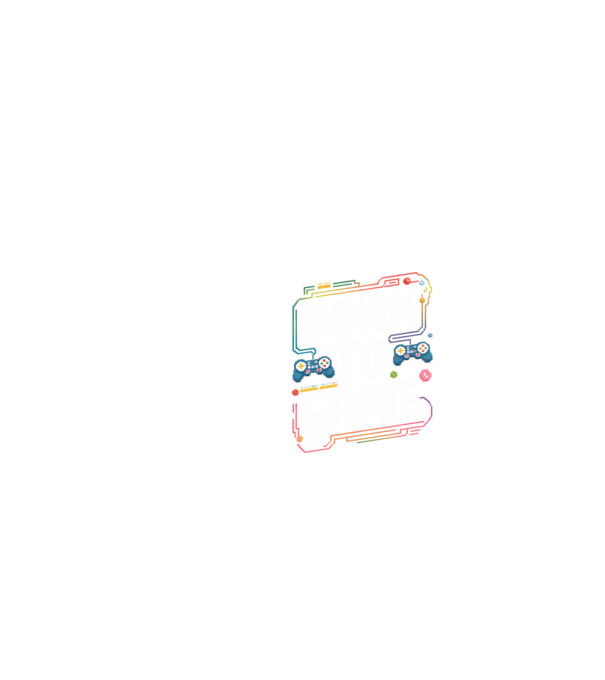 Born to Game Pixel Negru model negru pe tricou