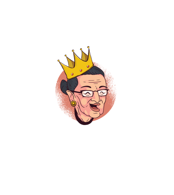 Ruth Bader Ginsburg model negru pe tricou