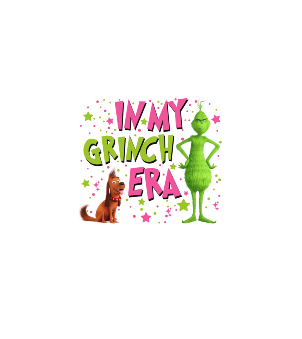 In my Grinch era model negru pe tricou