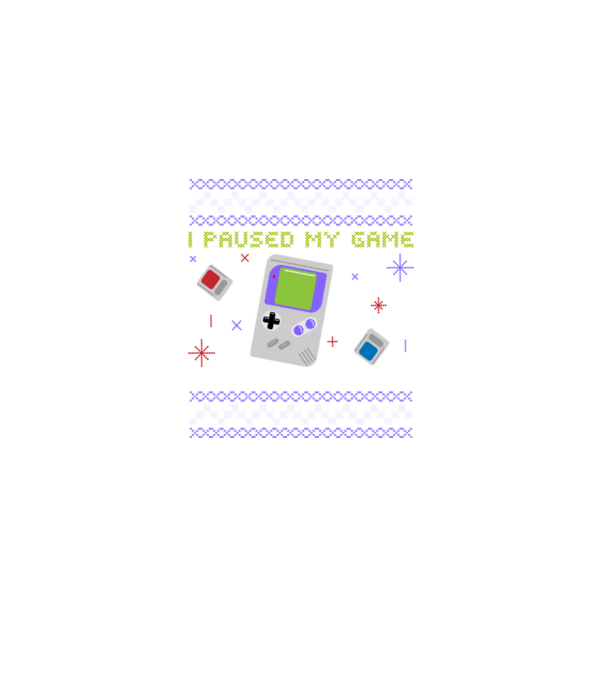 I paused my game to be here - Gamer pulovăr urât model negru pe tricou