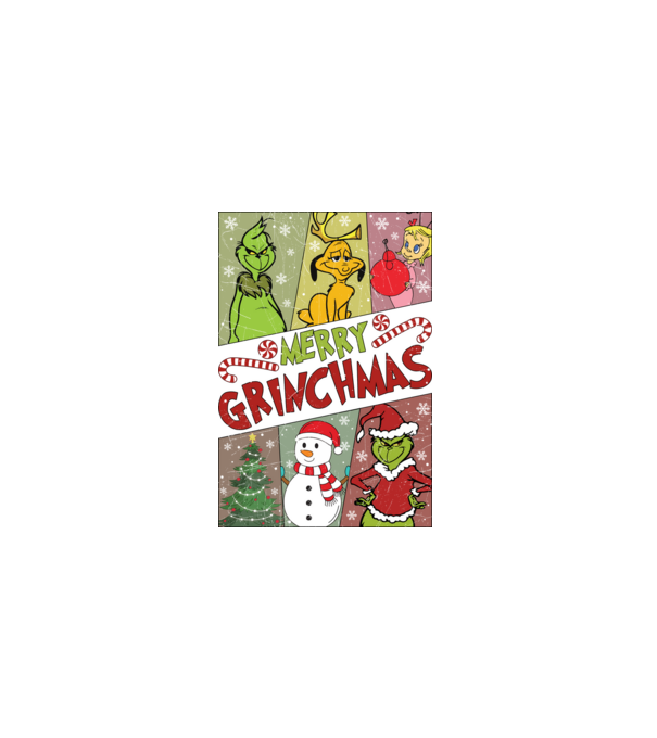 Merry Grinchmas - Grinch model negru pe tricou