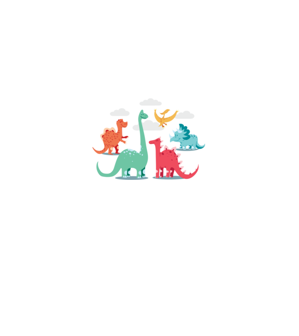 Dinozauri model negru pe tricou