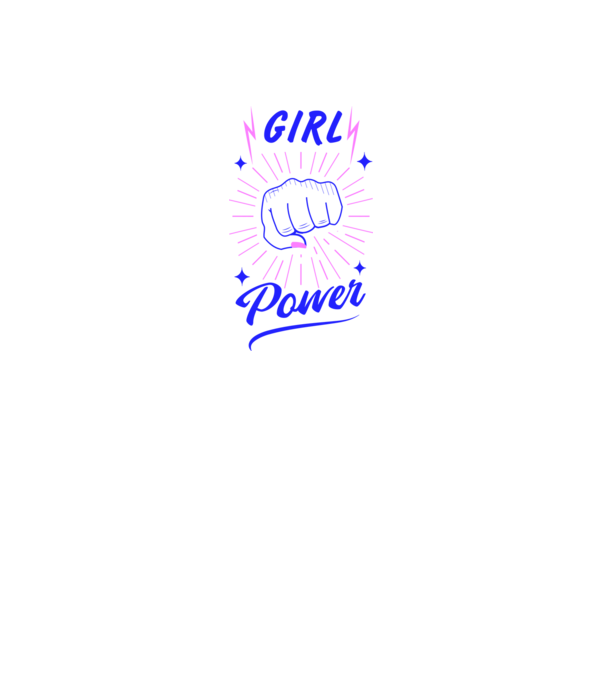 Girl Power Ziua Femeii model alb pe tricou