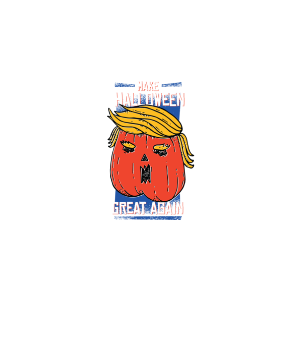Make Halloween Great Again Trump model negru pe tricou