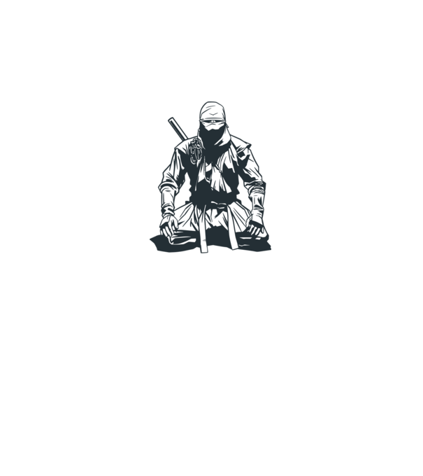 Ninja model albastru regal pe tricou