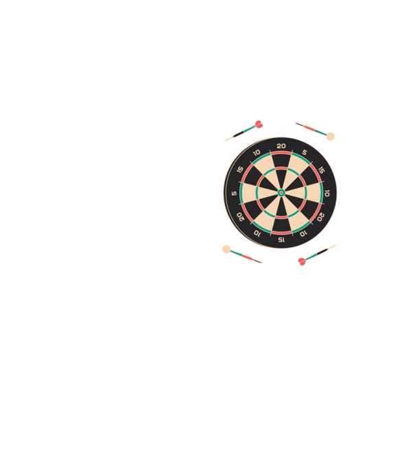 Tablă Darts model galben neon pe tricou