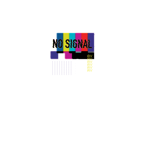 No Signal TV Eroare de transmisie model gri pe tricou