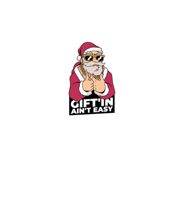 Moș Crăciun Gangster - tricou amuzant Crăciun model gri închis pe tricou