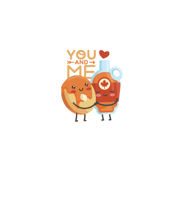 'You and Me tricou cuplu pentru Valentine''s Day' model negru pe tricou