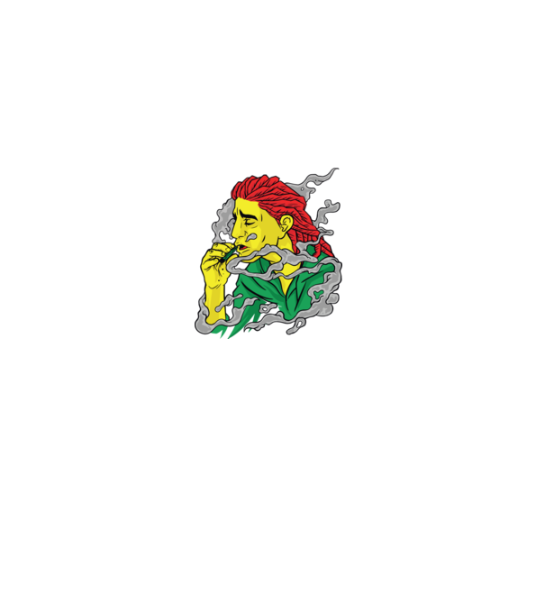 Dreadlock model gri pe tricou