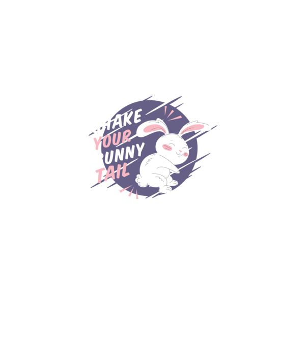 Shake your bunny tail model mov pe tricou