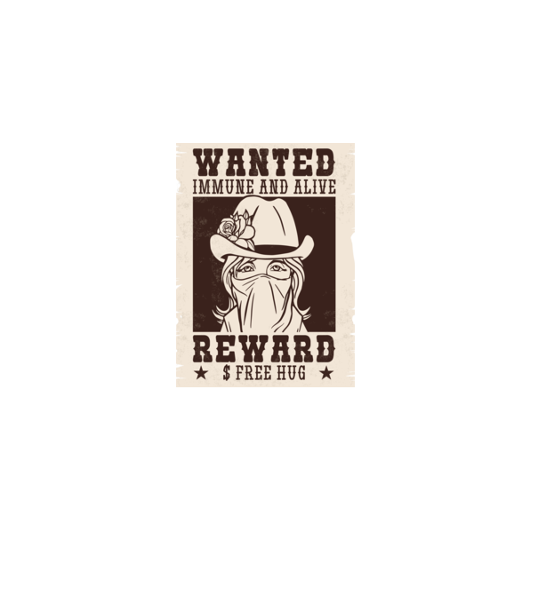 Afiș Wanted - Îmbrățișări gratuite model bordo pe tricou
