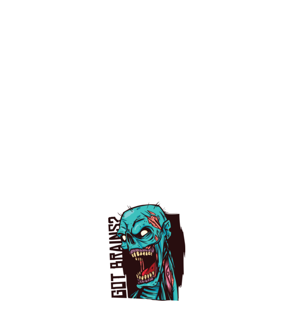 Got Brains? Cap Zombie model negru pe tricou