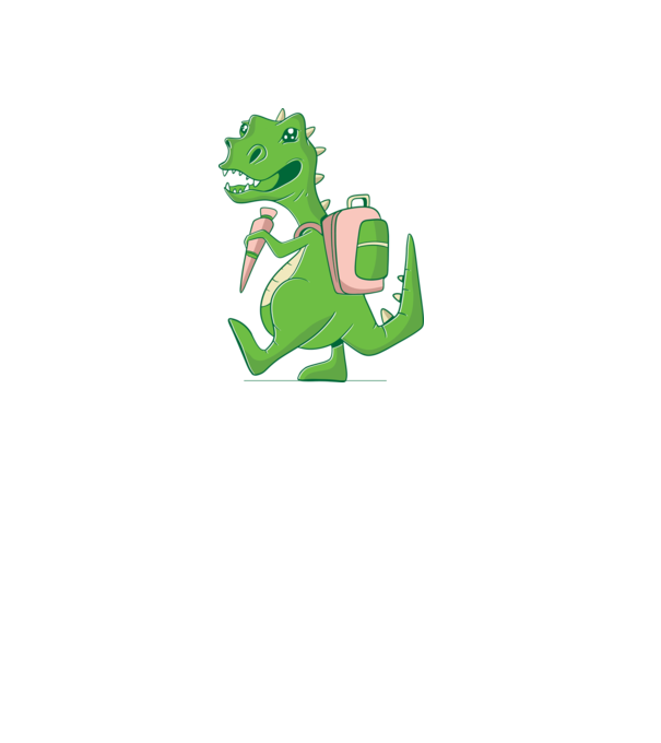 Elev Dino model negru pe tricou