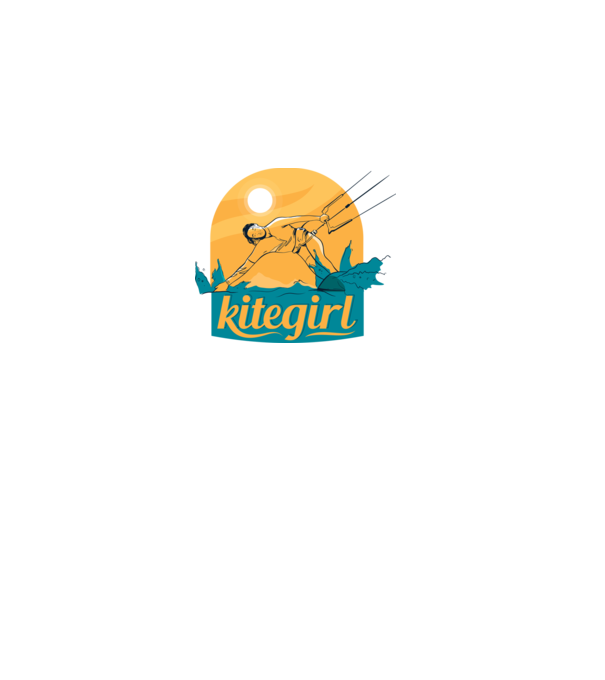 Tricou Kitegirl Kitesurf model alb pe tricou