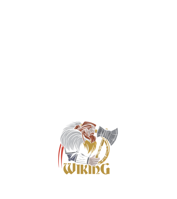 Viking model negru pe tricou