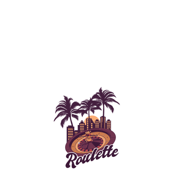 Casino Roulette model negru pe tricou