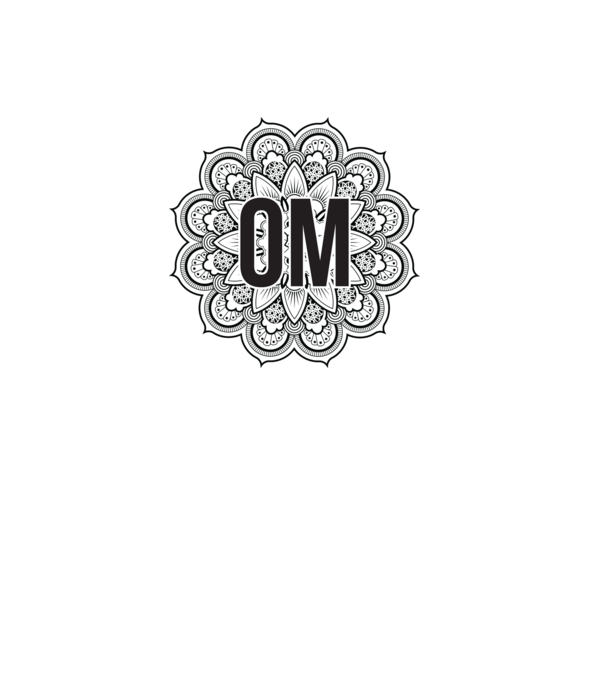 OM Mandala model roz deschis pe tricou