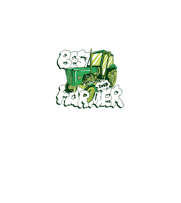 Best Farmer Ever cu Tractor model negru pe tricou