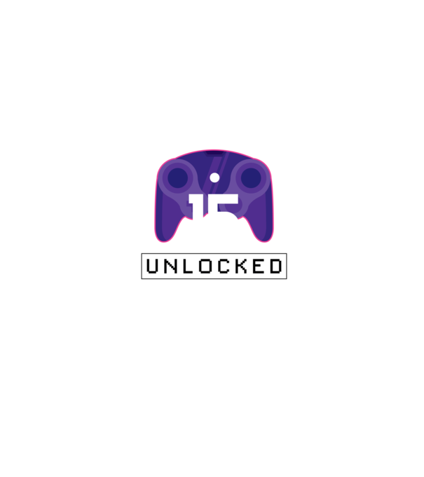 Level 15 Unlocked Gamer Birthday model albastru jeanși pe tricou