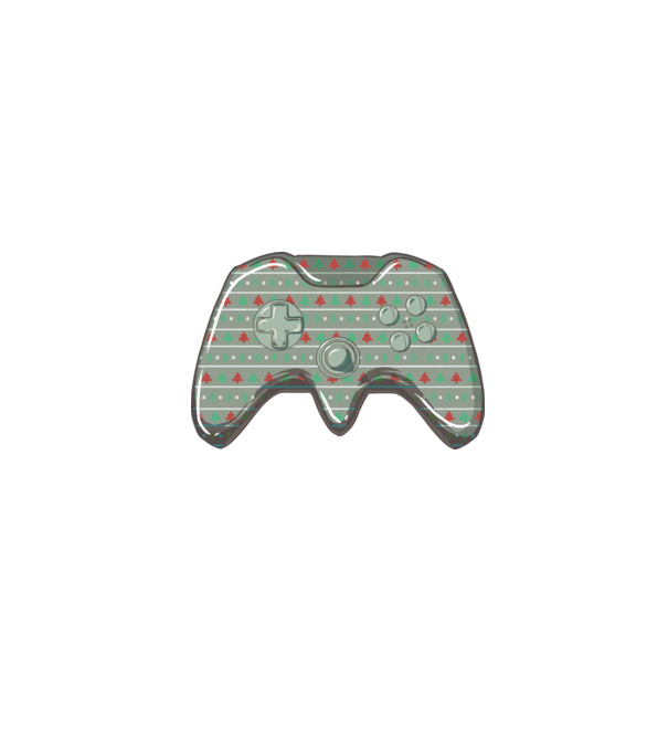Controler Gamer Crăciun model alb pe tricou