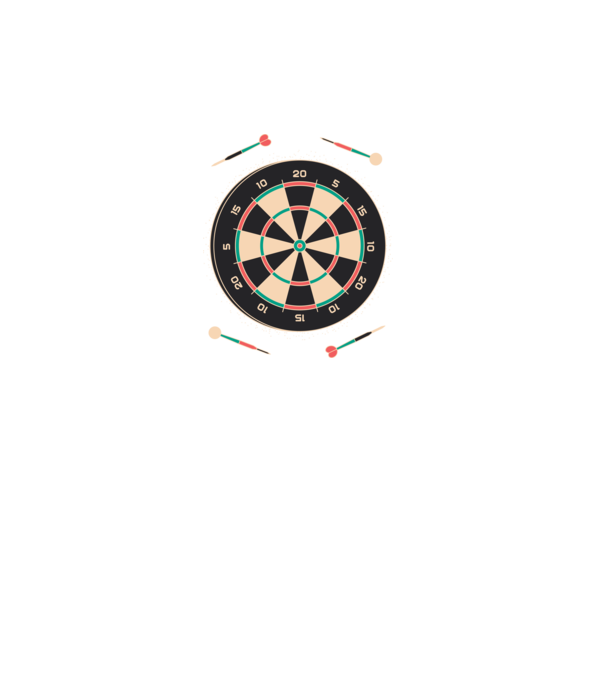 Tablă Darts model turcoaz pe tricou