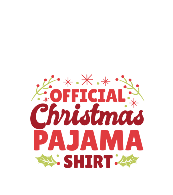 Pijama de Crăciun model alb pe tricou