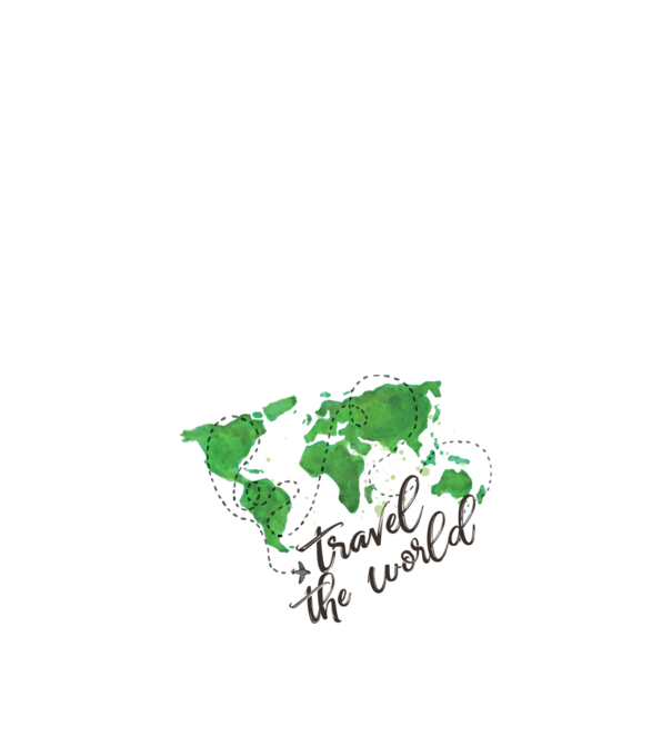 Travel the world model alb pe tricou